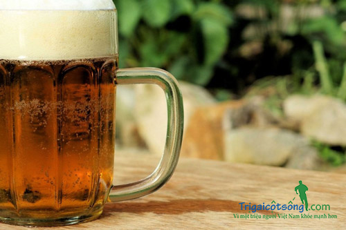 uống nhiều bia rượu là nguyên nhân gan nhiễm mỡ